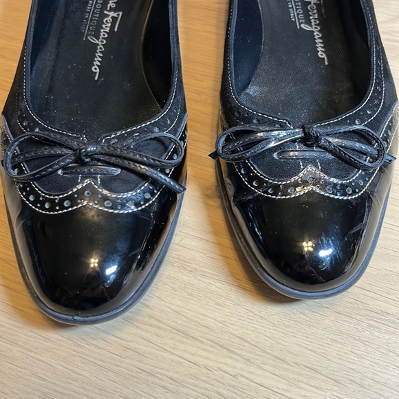 Ferragamo Leather Short Heels 6 1/2 B - Picture 4 of 7